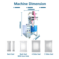 Machine de remplissage et d'emballage automatique multifonctionnelle pour sachets de poudre (aliments, épices, protéines, lait, café) avec scellage arrière et pesage