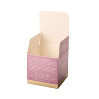 Boîte d'emballage cosmétique personnalisée, fond à clipser, rectangle, recyclable, boîte en carton pour produits de soin de la peau avec impression de logo