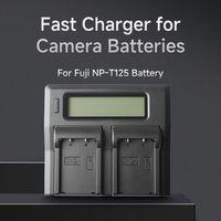 LCD Grand Double Chargeur T125 Chargeur NP-T125 pour Fuji GFX50S GFX50R Batteries Adaptateur de haute qualité