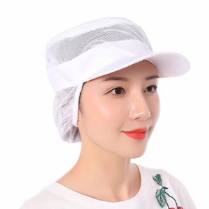 Gorro de Trabajo Casual de Malla Transpirable con Protección para el Cuello, Antipolvo, Sanitario, para Taller, Cocina, Laboratorio, Ciclismo y <span class=keywords><strong>Pesca</strong></span> - Product Image 3