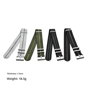 Cinturino per Orologio Lionorm Personalizzato Stile Paracadute, Elastico e Intrecciato, 18mm 20mm 22mm, Traspirante in Nylon - Product Image 3