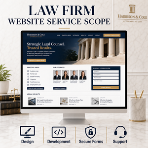 Diseño y Desarrollo de Sitios Web para Firmsas de Abogados con Servicios Legales Personalizados, Áreas de Práctica, Perfiles de Abogados y Reserva de Consultas - Product Image 2