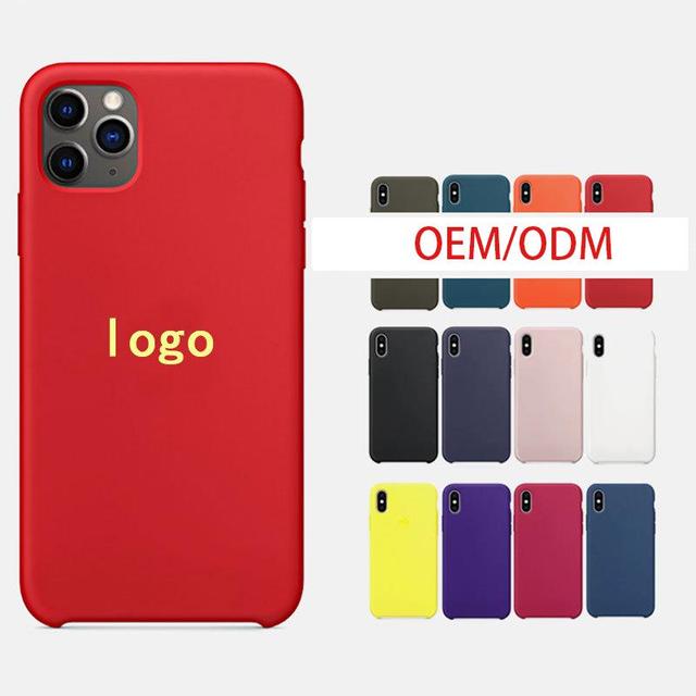 RTS Hot Selling Multi Design Custom Logo Silicone Phone case for apple iphone