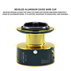 Mulinello da Pesca in Mare HD3000-7000 <span class=keywords><strong>Serie</strong></span> 5.2:1, per Pesca in Fiume e Traina, 7+1BB, in Lega di Alluminio e Plastica - Product Image 5