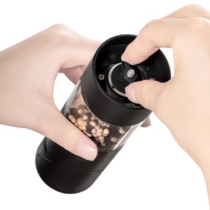 Latest Type-C Electric USB Rechargeable Salt and <b>Pepper</b> Mill <b>Grinder</b> Set with Led Light - Product Image 6