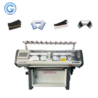Vente flash, bon prix, machine à tricoter à grande vitesse pour col et poignets de polo en jacquard à système unique, 12g, 14g, 16g, 18g