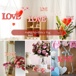 Ornements en <span class=keywords><strong>bois</strong></span> en forme de lettre d'amour, peints à la main, grande taille 7 pouces, disques en <span class=keywords><strong>bois</strong></span> vierges non finis pour la fête des pères, décorations suspendues DIY - Product Image 6