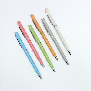 Bolígrafo Ecológico de Paja de Trigo con Logotipo Personalizado, Regalo Promocional Reciclable para Hotel y Oficina, Regalo Publicitario Económico - Product Image 2