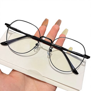 MK-M2309273 Nuevas <span class=keywords><strong>Gafas</strong></span> de Alta Calidad con Armazón Metálico, Precio Económico, <span class=keywords><strong>Gafas</strong></span> Redondas para Adultos, <span class=keywords><strong>Anti</strong></span> <span class=keywords><strong>Luz</strong></span> <span class=keywords><strong>Azul</strong></span>, Ópticas - Product Image 1
