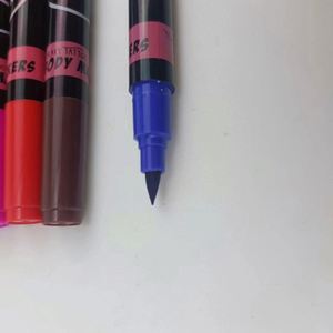 Juego de Marcadores de Tatuajes de Doble Cara Borrables con Aire, 12 Colores, con Logotipo Personalizado, para Pintar en Tela, Cuerpo y Manos - Product Image 3