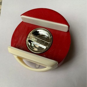 Suction Cup Power Strip Fixer Round Red And White Wall Mounted Type For Earphone Wire Electric Wire Neatening Storage - Product Image 2
