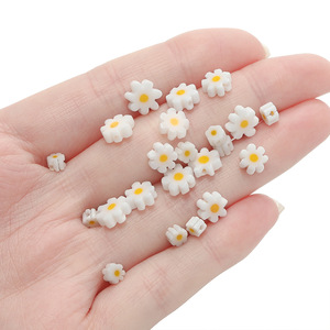 ลูกปัดแก้วรูปดอกเดซี่สำหรับทำเครื่องประดับขายส่ง AC3940 - Product Image 3