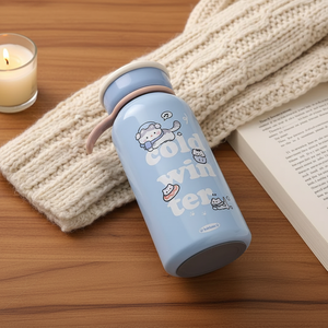 Nuevo Vaso Térmico de Acero Inoxidable con Diseño de Dibujos Animados, Libre de BPA, a Prueba de Fugas, Aislamiento Térmico de 6 a 12 Horas, para Estudiantes y Parejas - Product Image 1