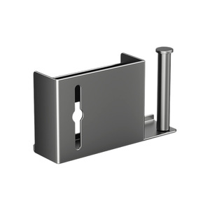 Sea Shark <b>Kitchen</b> Storage Rack Carbon Steel Rectangle No Drilling Wall Mount For Plastic <b>Wrap</b> And Paper Towel Holder - Product Image 5