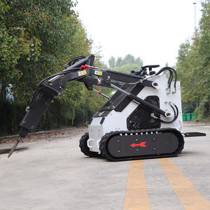 Hydraulic Mini <b>Skid</b> <b>Steer</b> Loader Front Loader Mulcher High Load Moment Motor Gasoline Power Pump Crawler Drive Gear Hot <b>Sale</b> - Product Image 5