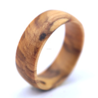 Anillos de Madera de Barril de Whisky Vintage de 8 mm de POYA Wholesale, Anillos de Madera de Olivo Natural para Hombre, Joyería