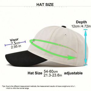 Gorras de Béisbol Promocionales Baratas, Sin Estructura, de Dos Tonos, 100% Algodón, con Visera Curva, Bordadas, Estilo Dad Hat, Deportivas, Formales, Unisex - Product Image 5