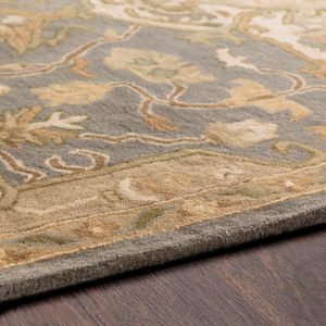 Tappeti in Lana 6x9 Roblin, <span class=keywords><strong>Tappeto</strong></span> Ovale Astratto <span class=keywords><strong>Grigio</strong></span> Medio, Marrone, Blu, <span class=keywords><strong>Beige</strong></span>, Imbottito Antiscivolo per Soggiorno, Camera da Letto, Cucina - Product Image 3