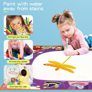 Tappetino per Pittura ad Acqua Riciclabile 80*60 cm, Giocattolo Creativo per Disegno ad Acqua, Simpatico Tappetino per Disegnare Insetti per Bambini - Product Image 6