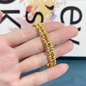 JXX Wholesale Dubai Gold <b>Bangles</b> Fashion Jewelry Bracelets <b>Bangles</b> Bead 24k Gold Plated Bracelet Jewelry Women - Product Image 2