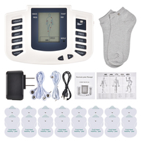 Masseur de corps numérique blanc appareil d'unité de dizaines télécommande sans fil thérapie physique d'impulsion électrique Massage Compatible US/EU