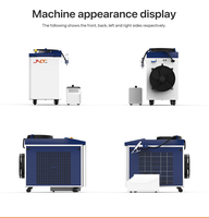Machine de soudage laser à fibre portative haute puissance 4-en-1 (soudage, découpe) 1500W pour l'élimination de la rouille, de la peinture et de l'huile, résistante à l'eau