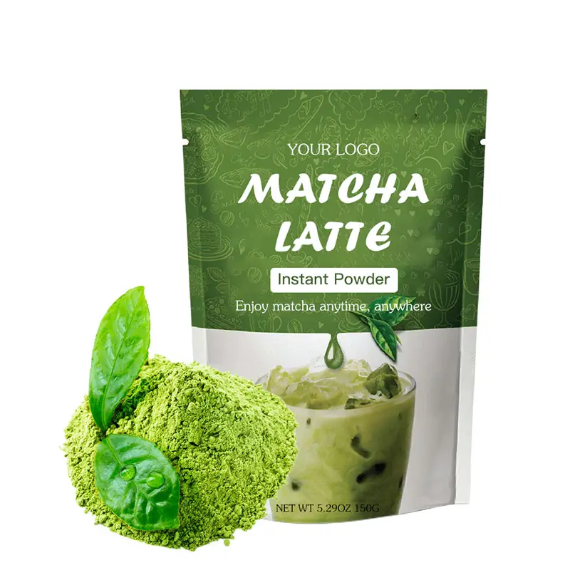 OEM Private Label ceremonial matcha Japanese matcha milk tea Butterfly pea flower BLUE matcha latte