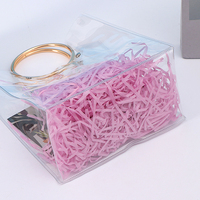 PVC durchsichtige Tasche Metallring griff Kunststoff verpackungs beutel wasserdichte Verpackung Tote PVC transparente Tasche