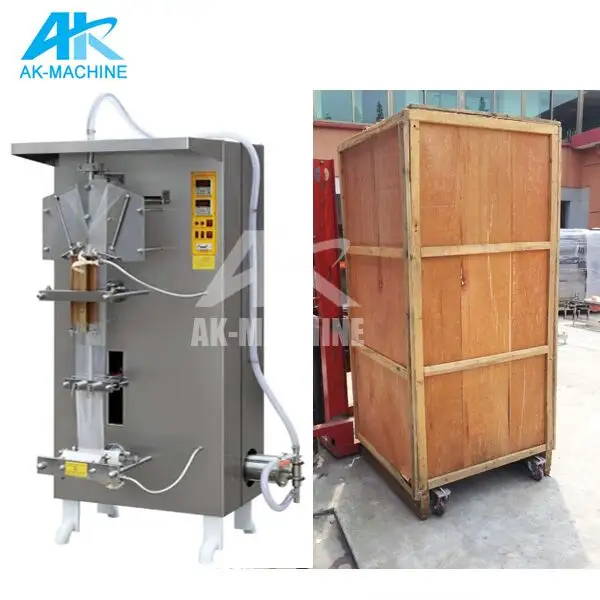AK MACHINE AK-2000FN Automatic Sachet Water Filling Machine / Small Pouch Milk Water Juice Packing Machine