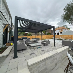 Pérgolas <span class=keywords><strong>y</strong></span> Gazebos <span class=keywords><strong>de</strong></span> Aluminio Inteligentes, Ajustables, Resistentes al Agua, para Montar en la Pared, para Patio, Terraza, Jardín, Piscina - Product Image 5