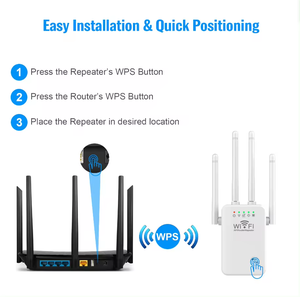 Thời trang hàng đầu 2.4G tín hiệu không dây Ăng-ten Wifi Repeater Mạng Extender 300Mbps VPN chức năng để sử dụng nhà - Product Image 2