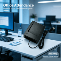 Masaüstü USB RFID Kart Okuyucu UID Seri Numarasını Okuyun Ayarlanabilir Format 125KHz EM /13.56MHz IC Erişim Kontrolü Katılım Sistemi için