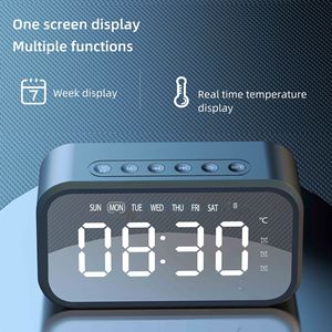 Reloj Despertador de Escritorio con Altavoz Inalámbrico, Mini Espejo LED, Reloj Digital, Altavoz para Teléfono Móvil, Regalo, Sonido Estéreo, Material ABS - Product Image 3