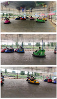 Attraction de fête foraine certifiée CE : Voiture tamponneuse électrique Skynet avec filet de protection au plafond
