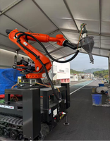 Robot industriel KUKA 6 axes KR210 R2700-2 pour la construction murale, le durcissement du ciment, les détails muraux, la texture des murs, le mélange de matériaux, la proportionnalité des mélanges et l'impression 3D
