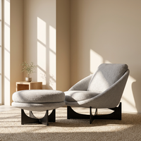 Fauteuil Confortable en Tissu, Design Mid-Century Moderne, pour Salon et Chambre à Coucher – Vente Chaude, Fournisseur d'Usine, OEM/ODM