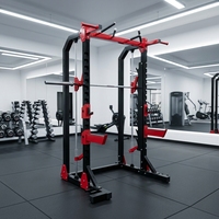 Rack de musculation complet avec banc de presse et support triceps en acier Q235 pour usage domestique et commercial