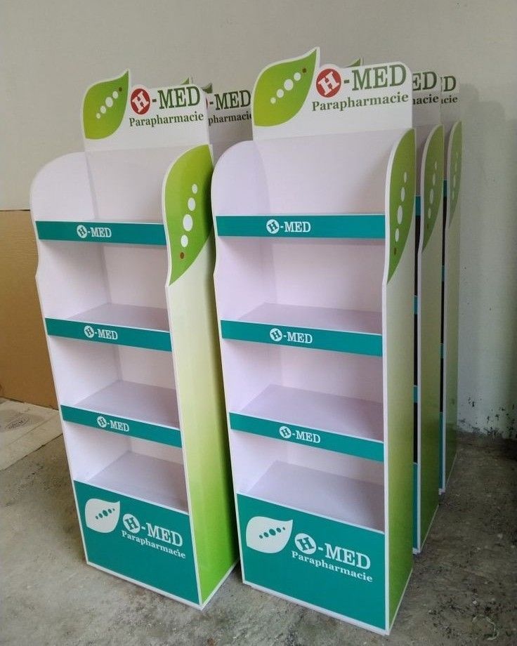 Apache Custom Light-duty & Portable Multi-layer PVC Floor Protein Powder Display Stand for Retail Shops & Gyms — view 4