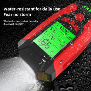 Lampu depan sepeda gunung ABS + GPPS, lampu Led tahan air dengan Sensor rem, aksesori bersepeda peringatan cerdas - Product Image 4