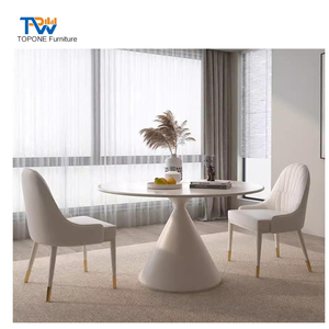 Nhà Phòng ăn đồ nội thất đặt bàn ăn nhà hàng hình chữ nhật đá cẩm thạch đầu bàn ăn đặt 6 chỗ ngồi - Product Image 5