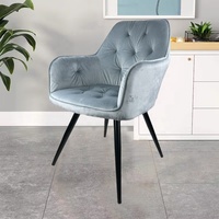 Chaise de salle à manger design minimaliste moderne avec dossier complet Chaise de bureau Ames Home pour restaurant