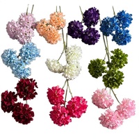 Fleur artificielle Dahlia en soie à 3 têtes, marque Qq344 MSH, prix de gros, pour décoration maison, mariage, Saint-Valentin, orchidée