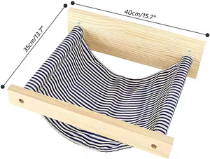 Étagère murale moderne hamac pour chats Étagères murales stables pour chats pour dormir <span class=keywords><strong>Clim</strong></span> Playing - Product Image 3