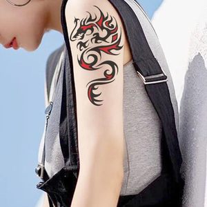 Autocollants de tatouage temporaire imperméables à l'encre végétale noire, sexy, tendance, personnalisables, pour hommes et femmes - Product Image 3