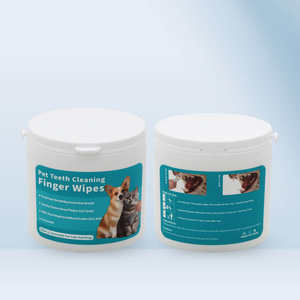 애완 동물 안전 개 치과 물티슈 애완 동물 관리 구강 클렌징 치아 닦기 개 이빨 손가락 닦기 애완 동물 치아 청소 치석 제거 - Product Image 2
