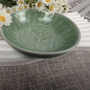 ชุดจานซอสซีลาดอนหลงฉวนแบบดั้งเดิม ทนทาน เป็นมิตรกับสิ่งแวดล้อม สำหรับใส่ซอสปรุงรส ซูชิ 10 ชิ้น - Product Image 5