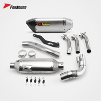 Système d'échappement en fibre de carbone Forsound Wholesale MT09 avec silencieux amovible DB Killer pour Yamaha MT-09 Tracer 900