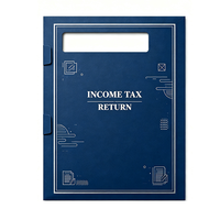 Dossier de déclaration de taxes personnalisé en papier 1040, 9x12, organiseur de documents fiscaux pour les comptables et les professionnels fiscaux