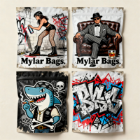 Sacs en plastique Mylar personnalisés à toucher doux, résistants aux odeurs, résistants aux enfants, avec fermeture éclair, pour emballage Jungle Boys, 3,5 g