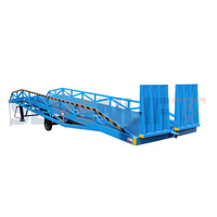Rampe de chargement mobile pliable à deux sections, hydraulique manuelle, pour camion et conteneur maritime, CE 8 tonnes, 10 tonnes, 12 tonnes, 15 tonnes